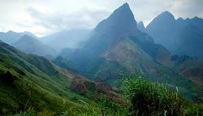 Famous mountain range in Lao Cai