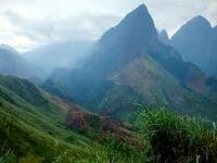 Famous mountain range in Lao Cai