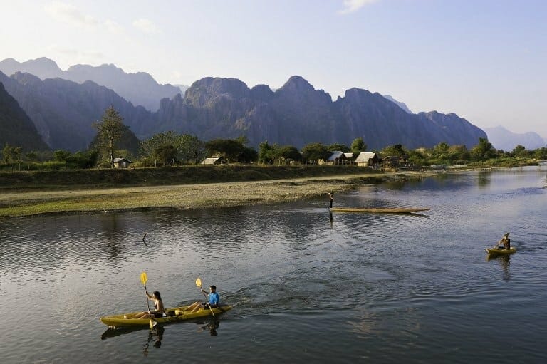 Nam Song river - Vang Vieng - laos family tours Nam Song river - Vang Vieng - laos family tours