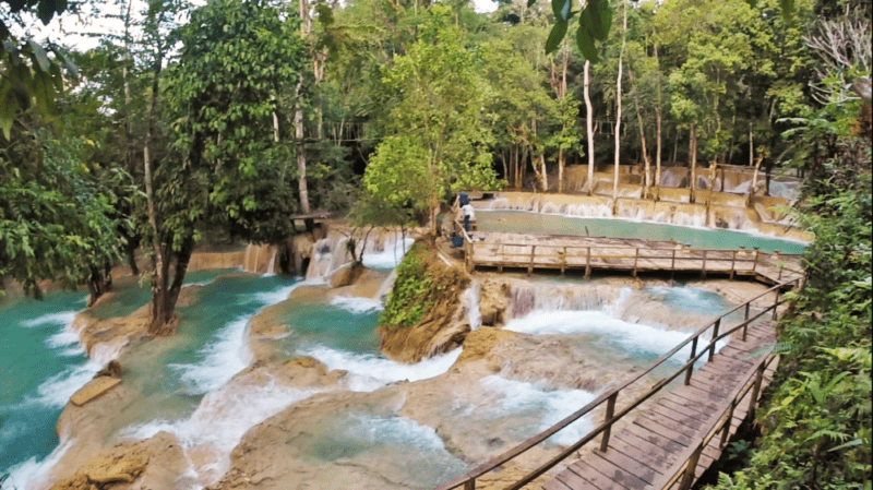 Tad Sae Waterfall - Spirit of Luang Prabang Adventure Tour