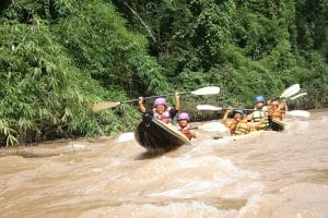 Laos rafting vacations on Nam Ha river, Tours rafting in Laos of Nam Ha river