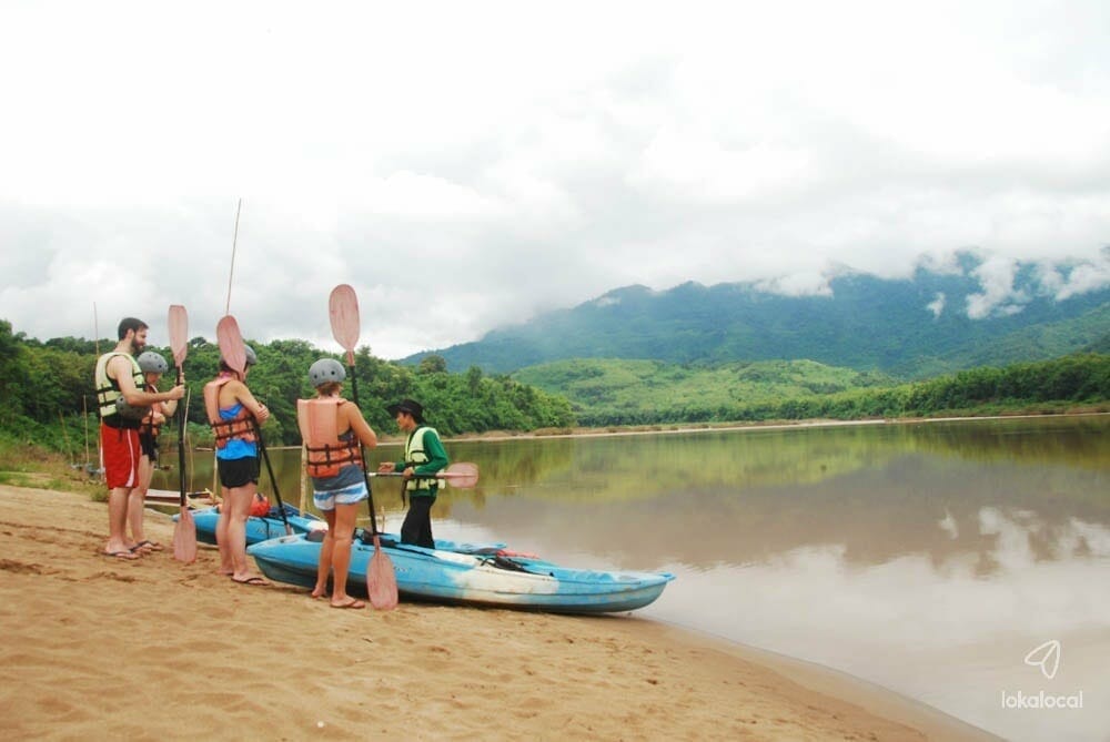 Laos rafting & kayaking package tours on Nam Champi, River rafting tours in Laos