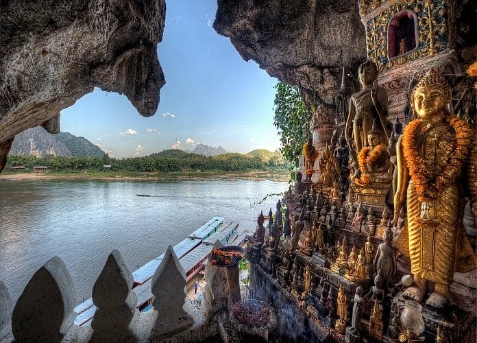 Luang Prabang Stopover Tour to Pak Ou Cave and Khouangsi Waterfall