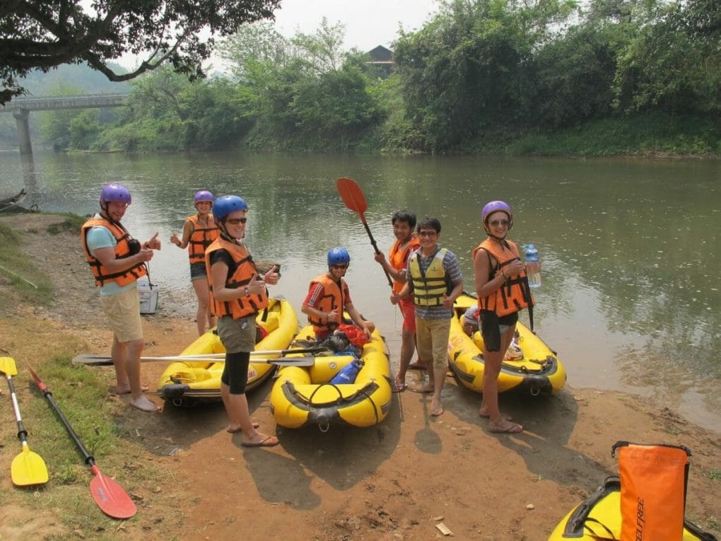 Laos Rafting on river, Laos River rafting tours on Nam Tha