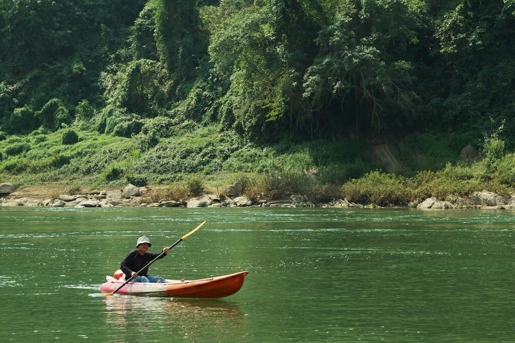 Laos rafting and kayaking tours in Nam Xeuang