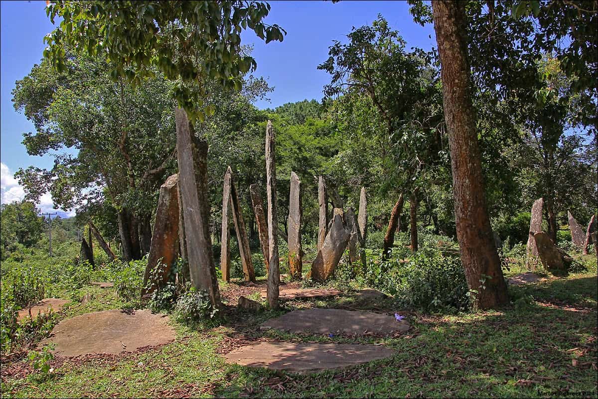 Standing stones - Sam Neua - Laos Northern Adventure Tours to Vietnam Laos Northern Adventure Tours to Vietnam