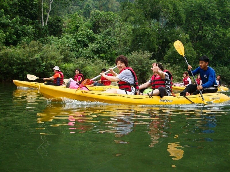Pakse Kayaking Tours on Nam Champi River, Laos River Kayaking in Pakse
