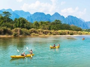 Luang Prabang Kayaking Trips on Nam Xeuang river for 2 Days