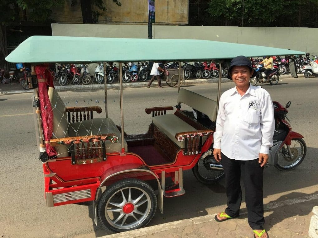 Tuk tuks will be used to get around the villages